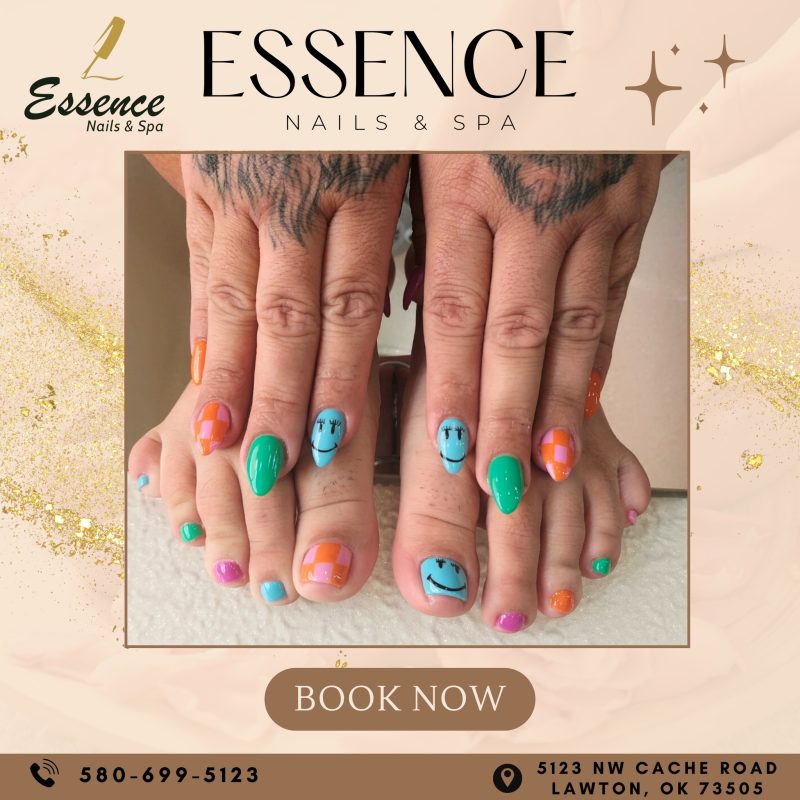Classic manicure with natural nail polish at nail salon 73505